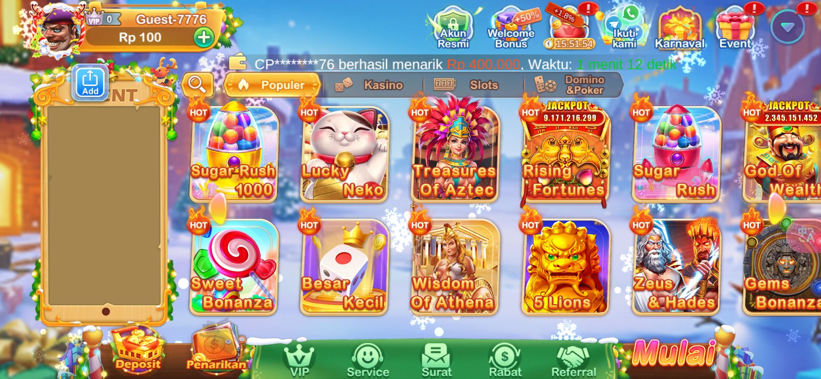 Permainan slot terbaik dengan jackpot hingga miliaran di K3K3 2 4 6234 F.